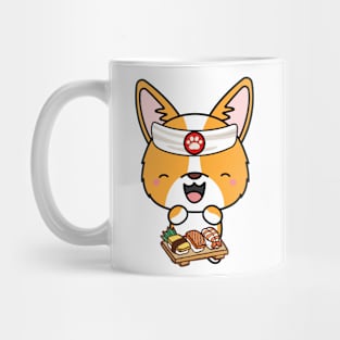 Sushi Chef Corgi Mug